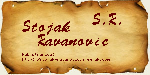 Stojak Ravanović vizit kartica